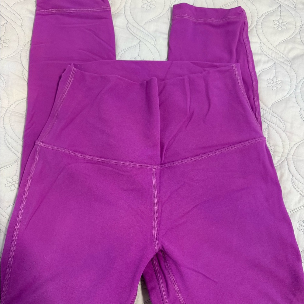 Lululemon Athletica Magenta Leggings